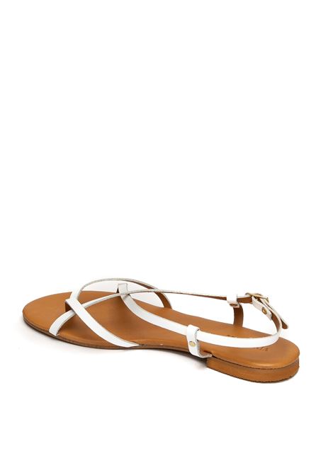 White p120 sandal VINCENT VEGA | P120VIT-BIANCO